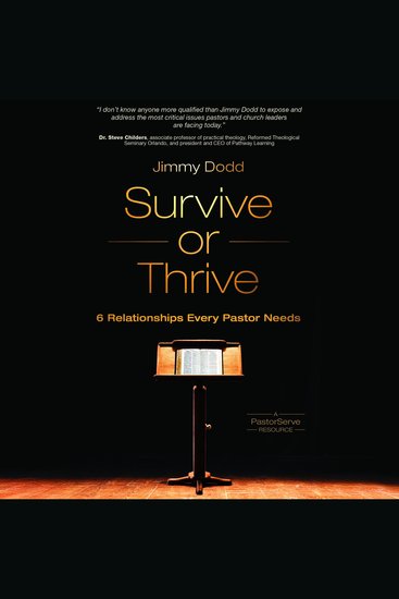Survive or Thrive - 6 Relationships Every Pastor Needs - cover