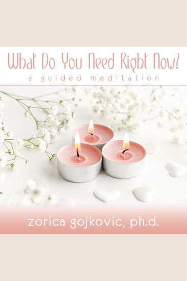 What Do You Need Right Now? - A Guided Meditation - cover