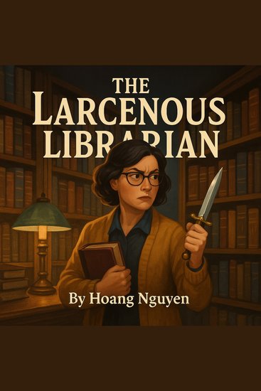 Larcenous Librarian The: A Cozy Mystery of Bookish Burglaries and Silent Stabbings - Some stories are checked out for good - cover