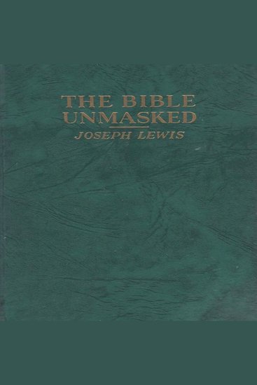 The Bible Unmasked - cover
