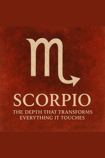 Scorpio - The Depth That Transforms Everything It Touches - cover