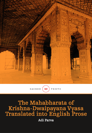 The Mahabharata of Krishna-Dwaipayana Vyasa Translated into English Prose - Adi Parva - cover