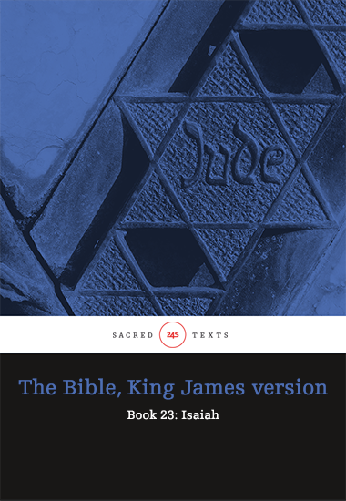 The Bible King James version - Book 23: Isaiah - cover