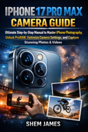 Iphone 17 Pro Max Camera Guide - Ultimate Step-by-Step Manual to Master IOS Photography Unlock ProRAW Optimize Settings and Capture Stunning Photos & Videos - cover