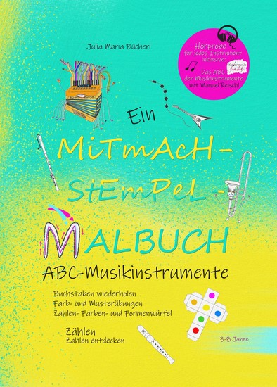 Ein Mitmach-Stempel-Malbuch - ABC-Musikinstrumente - cover