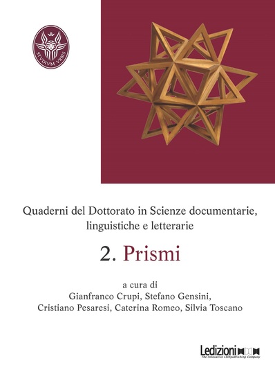 Quaderni del Dottorato in scienze documentarie linguistiche e letterarie 2 Prismi - cover