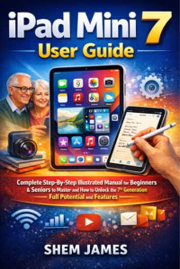 iPad Mini 7 User Guide - Complete Step-By-Step Illustrated Manual for Beginners & Seniors to Master and How to Unlock the 7th Generation Full Potential and Features - cover