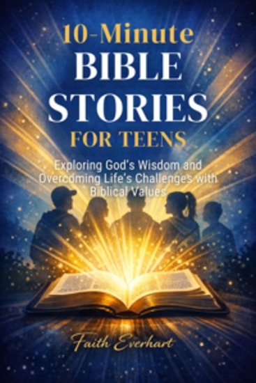 10-Minute Bible Stories for Teens - Exploring God’s Wisdom and Overcoming Life’s Challenges with Biblical Values - cover