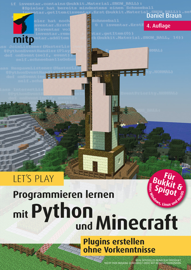 Let‘s Play Programmieren lernen mit Python und Minecraft - Plugins erstellen ohne Vorkenntnisse - cover