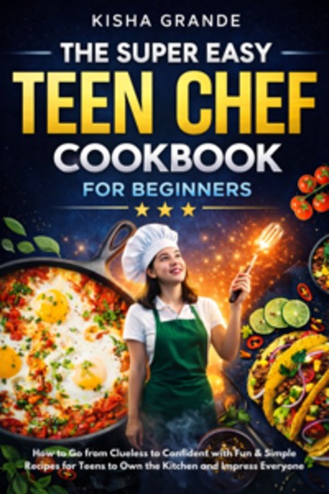 The Super Easy Teen Chef Cookbook for Beginners - How to Go from Clueless to Confident with Fun & Simple Recipes for Teens to Own the Kitchen and Impress Everyone - cover