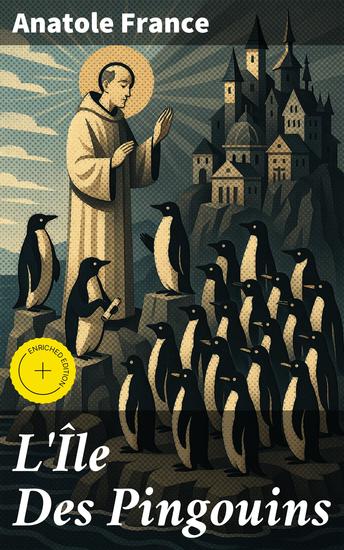 L'Île Des Pingouins - Édition enrichie Critique sociale et satire subtile dans un roman classique français - cover