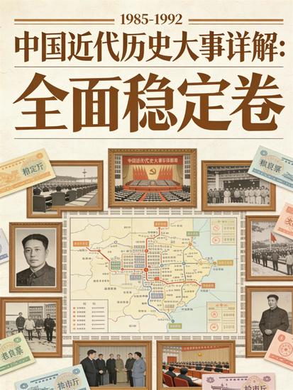 中国近代历史大事详解：全面稳定卷（1985-1992） - cover