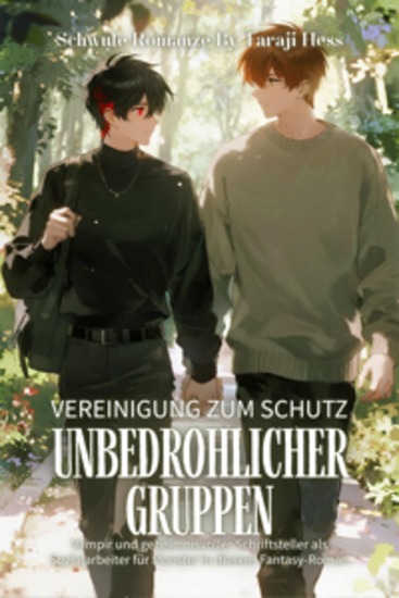Schwule Romanze: Vereinigung zum Schutz Unbedrohlicher Gruppen - Vampir und geheimnisvoller Schriftsteller als Sozialarbeiter für Monster in diesem Fantasy-Roman - cover
