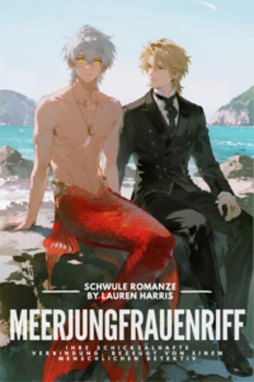Schwule Romanze: Meerjungfrauenriff - Eine zeitlose Romanze zwischen einem uralten Meeresgott & einem jungen Wesen - Ihre schicksalhafte Verbindung bezeugt von einem menschlichen Detektiv - cover