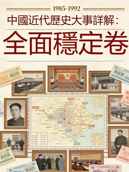 中國近代歷史大事詳解：全面穩定卷（1985-1992） - 繁體中文版 - cover
