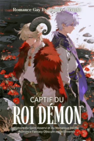 Romance Gay : Captif du Roi Démon - Histoire du Saint Asservi et du Monarque Déchu - Romance Fantasy Obscure entre Ennemis - cover
