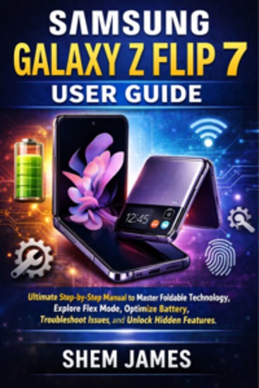 Samsung Galaxy Z Flip 7 User Guide - Ultimate Step-by-Step Manual to Master Foldable Technology Explore Flex Mode Optimize Battery Troubleshoot Issues and Unlock Hidden Features - cover