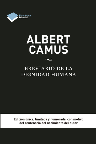 Albert Camus Brevario de la dignidad humana - cover