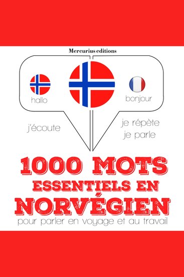 1000 mots essentiels en norvégien - Ecoute répète parle : méthode de langue - cover