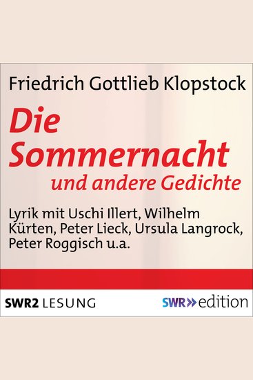 Die Sommernacht - und andere Gedichte - cover