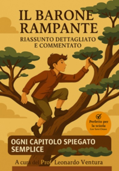 Riassunto Il Barone Rampante di Italo Calvino - Versione Facile ed Essenziale per tutti - cover