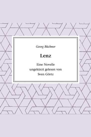 Lenz - Eine Novelle - cover
