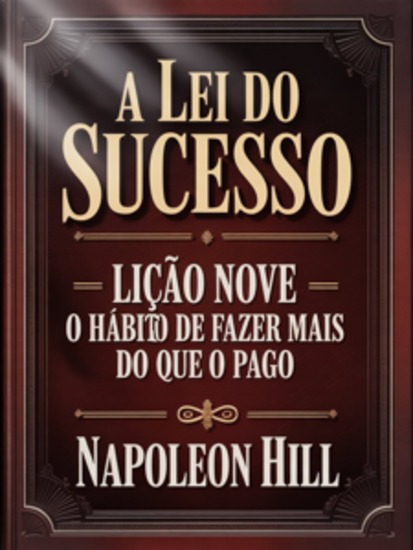 A LEI DO SUCESSO Lição Nove - O HÁBITO DE FAZER MAIS DO QUE O PAGO (traduzido) - cover