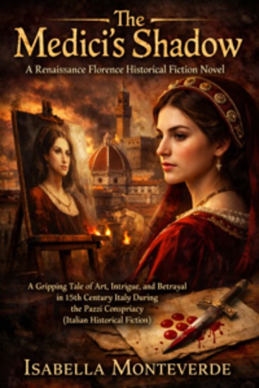 The Medici's Shadow: A Renaissance Florence Historical Fiction Novel - A Gripping Tale of Art Intrigue and Betrayal in 15th Century Italy During the Pazzi Conspiracy (Italian Historical Fiction) - cover