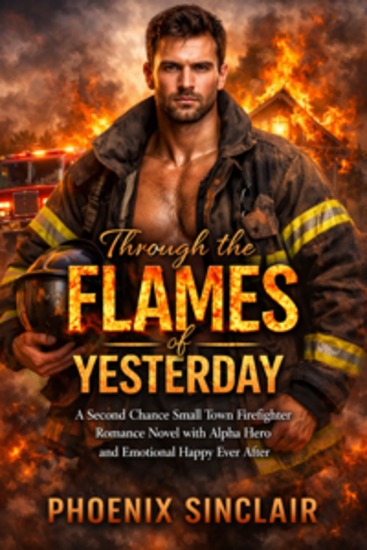 Through the Flames of Yesterday - A Second Chance Small Town Firefighter Romance Novel with Alpha Hero and Emotional Happy Ever After - cover