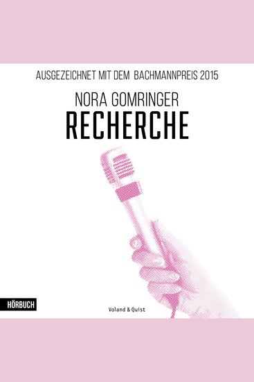 Recherche - Gewinnertext Bachmannpreis 2015 - cover