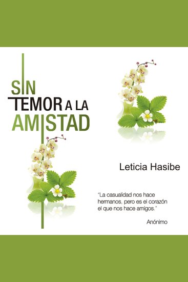 Sin temor a la amistad - cover