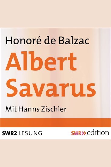 Albert Savarus - cover