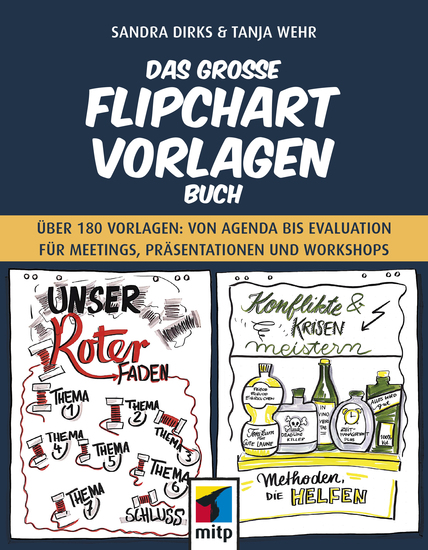 Das große Flipchart- Vorlagen-Buch - Über 180 Vorlagen: von Agenda bis Evaluation für Meetings Präsentationen und Workshops - cover
