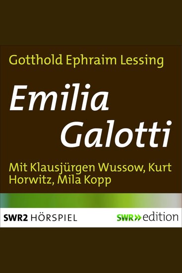 Emilia Galotti - cover