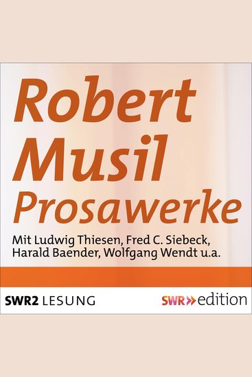 Robert Musil - Prosawerke - cover