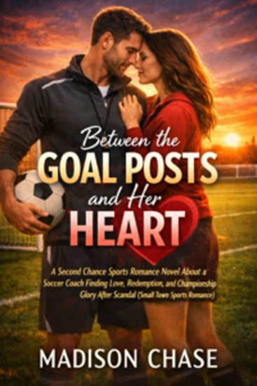 Between the Goal Posts and Her Heart - A Second Chance Sports Romance Novel About a Soccer Coach Finding Love Redemption and Championship Glory After Scandal (Small Town Sports Romance) - cover