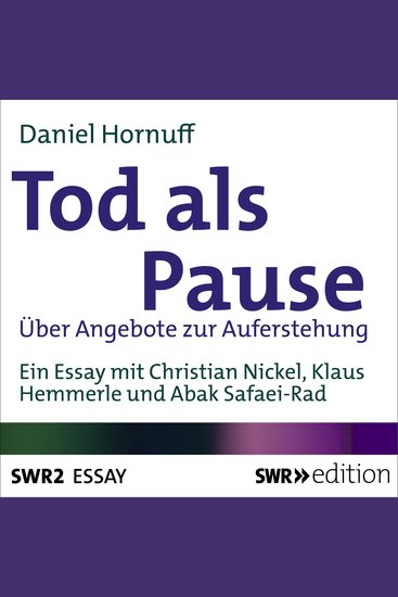 Tod als Pause - Über Angebote zur Auferstehung - cover