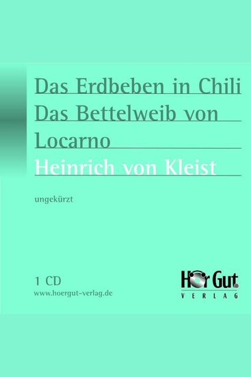 Das Erdbeben in Chili Das Bettelweib von Locarno - cover