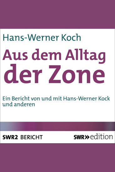 Aus dem Alltag der Zone - cover