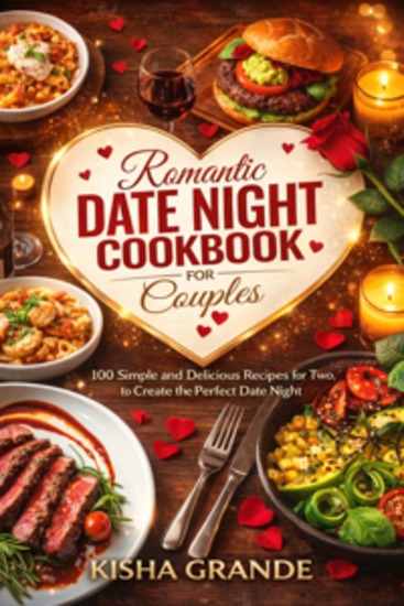Romantic Date Night Cookbook for Couples - 100 Simple and Delicious Recipes for Two to Create the Perfect Date Night - cover