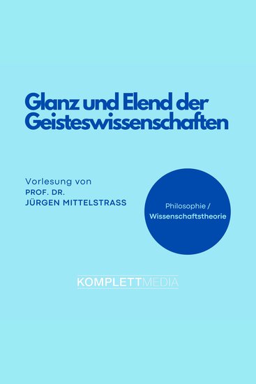 Glanz und Elend der Geisteswissenschaften - cover