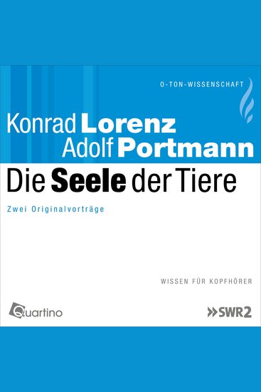 Die Seele der Tiere - Zwei Originalvorträge - cover