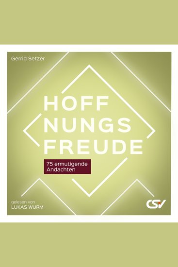 Hoffnungsfreude - 75 ermutigende Andachten - cover