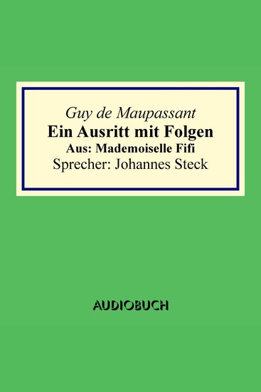 Ein Ausritt mit Folgen Aus: Mademoiselle Fifi - cover