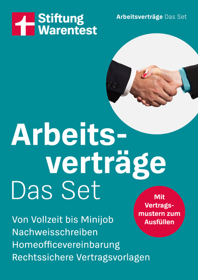 Arbeitsverträge: Das Set - Vorlagen für Arbeitgeber - Von Vollzeit bis Minijob Nachweisschreiben Homeoffice-Vereinbarung rechtssichere Vertragsvorlagen | Muster zum Heraustrennen und Herunterladen - cover