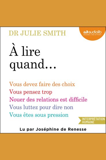 À lire quand - cover