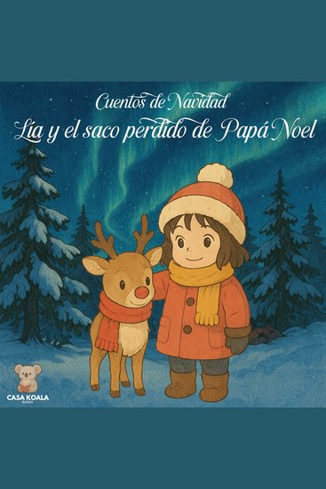 Lía y el saco perdido de Papá Noel (Cuento Infantil de Navidad) - Una aventura de amistad en la noche de Navidad - cover