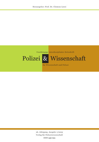 Zeitschrift Polizei & Wissenschaft - Ausgabe 1 2025 - cover