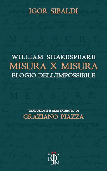 Misura x misura - Elogio dell'impossibile - cover