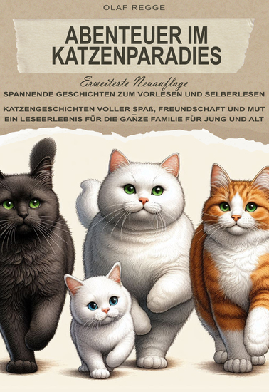 Abenteuer im Katzenparadies erweiterte Neuauflage: Spannende Geschichten zum Vorlesen und Selberlesen - Katzengeschichten voller Spaß Freundschaft und Mut – Ein Leseerlebnis für die ganze Familie für Jung und Alt - cover